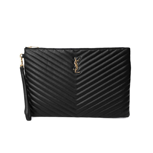 Saint Laurent Handbags - SAINT LAURENT Paris Saint Paris Monogram Document Holder Clutch Bag